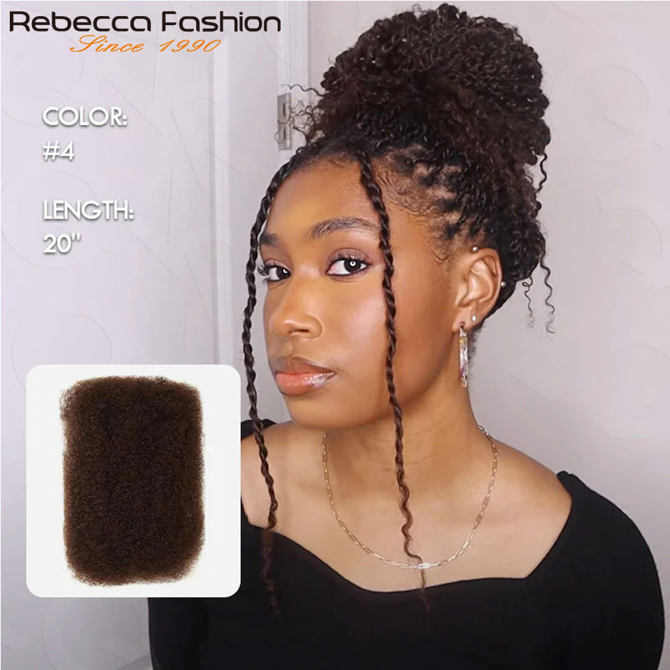 Water Wave Bulk Human Hair For Braiding - Capelli umani ricci afro kinky in