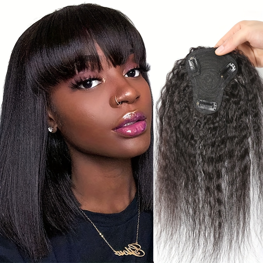 Hair Clips - Capelli lisci crespi con frangia Pezzo