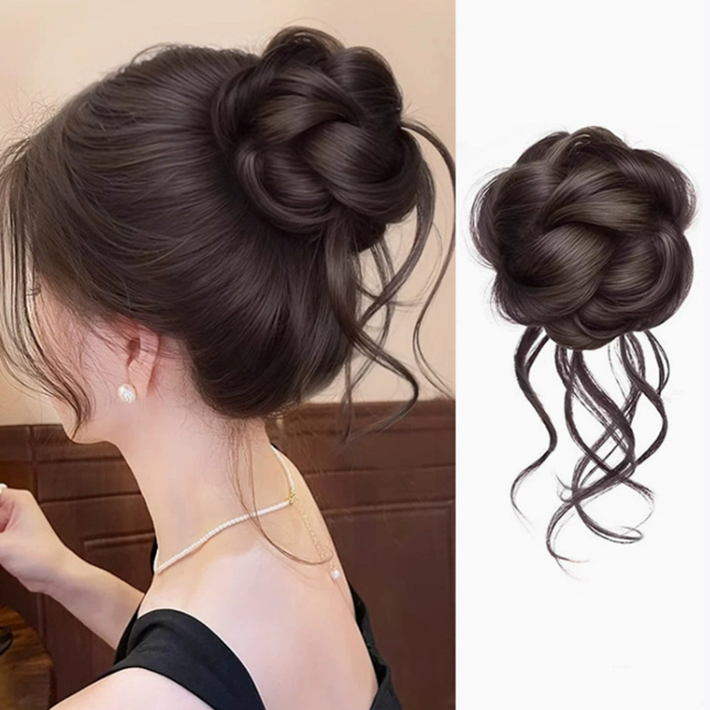 Claw Clip Messy Bun Hair Piece - Nuovo Chignon Sintetico a Coda di