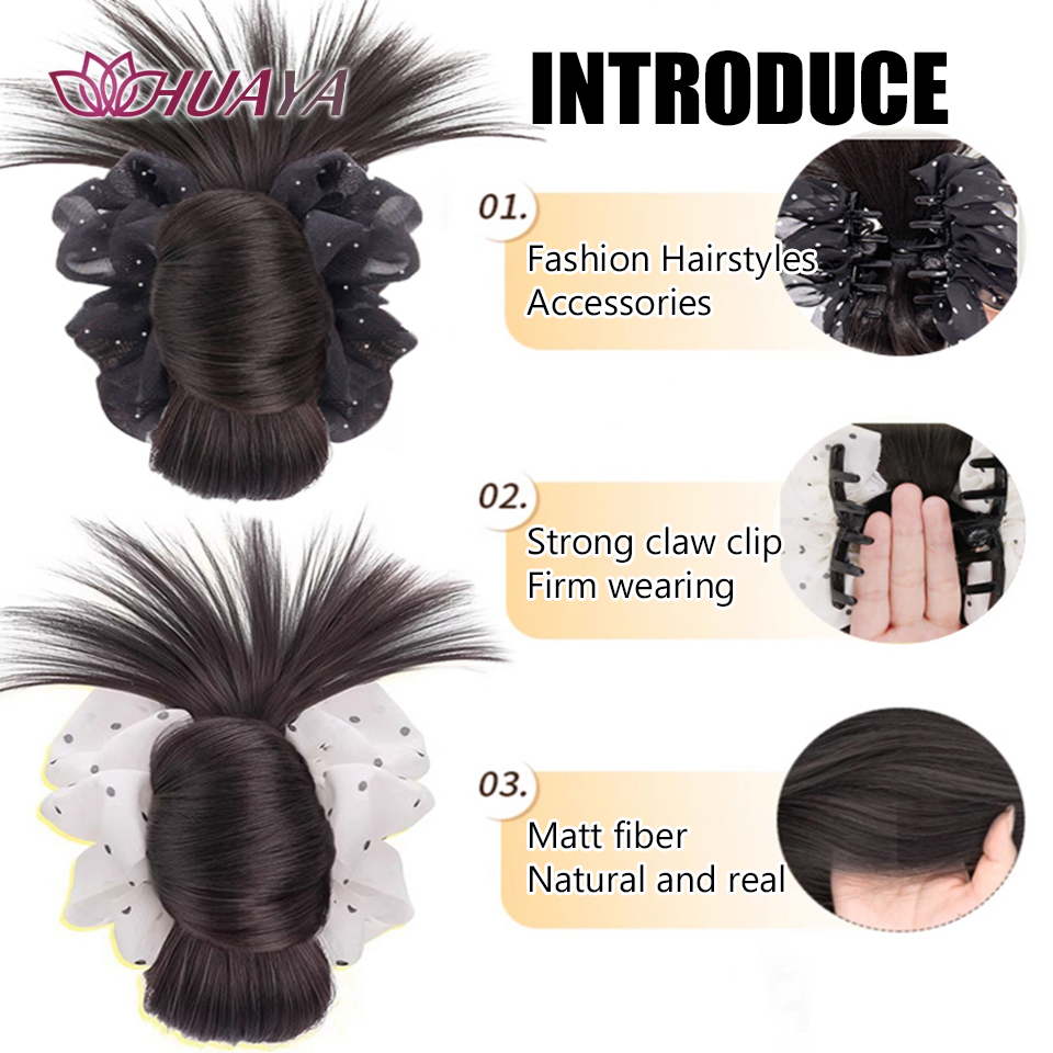 Clip per artiglio sintetico Es - Claw Clip Messy Bun Hair Piece recensione e prezzo