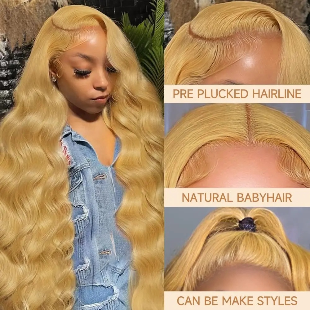 Parrucca bionda miele con onde - Hd Lace Frontal Wig Human Hair Pre Plucked recensione e prezzo