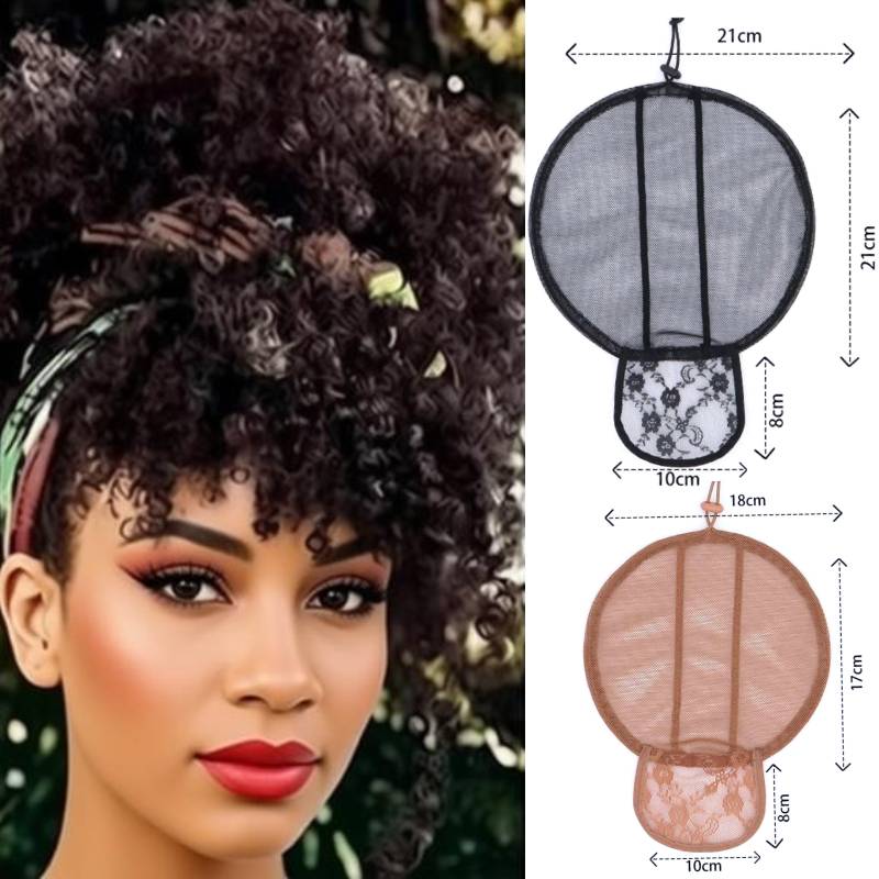 Rete per chignon afro regolabi - Drawstring Afro Curly Puff Ponytail recensione e prezzo