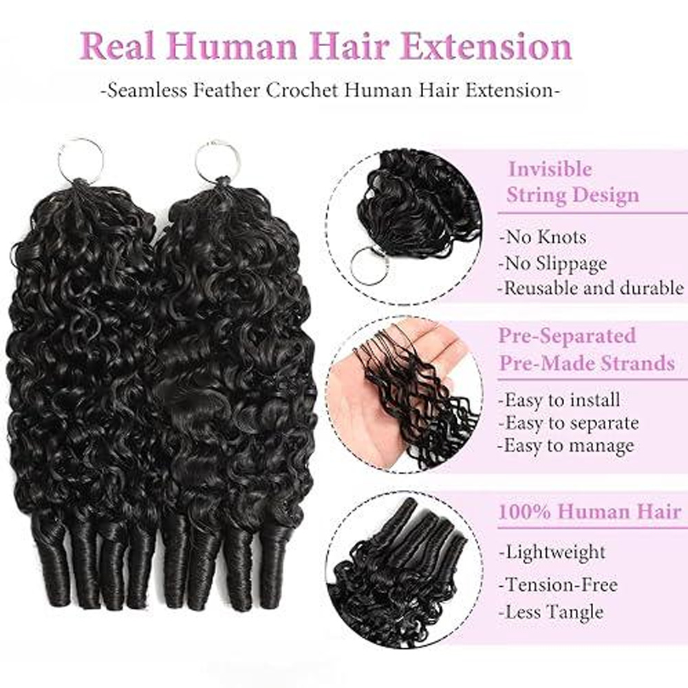 Capelli Umani per Crochet per  - Hair Bundles recensione e prezzo