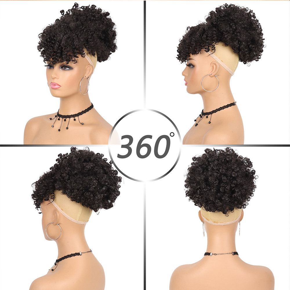 Coda di cavallo afro con couli - Drawstring Afro Curly Puff Ponytail recensione e prezzo